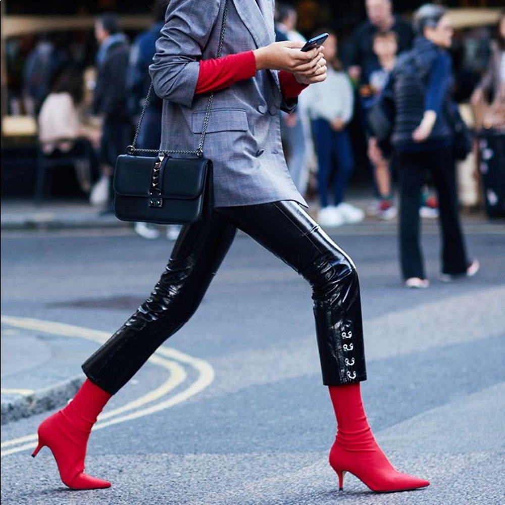 Target- NWT Red Sock Heel Boot